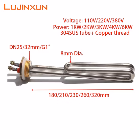 Tubo de aquecimento do resistor do elemento aquecedor de água